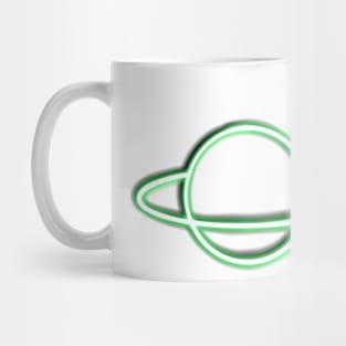 Neon green planet Mug